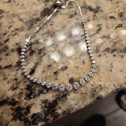 Ross-simons Silver/diamond Bracelet 