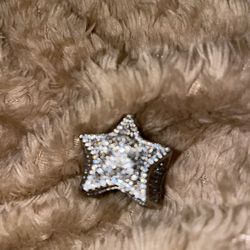 925 Sterling Silver Zirconia Hip Hop Luxury Star Ring