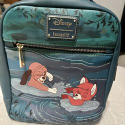 DISNEY LOUNGEFLY MINI BACKPACK THE FOX AND THE HOUND 