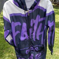 Faith Over Fear Hooded Sweatshirt Dress Hoodie/ Jacket