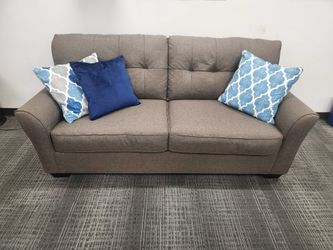 Brown/Gray 3-Seater Couch – Excellent Condition – $200
