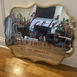 Mirror/Wedding Sign