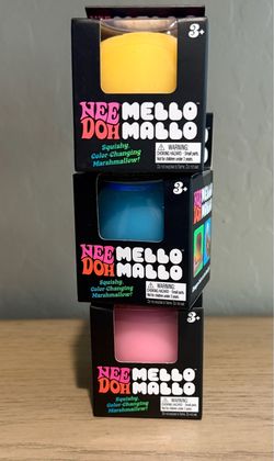 Nee Doh Mello Mallo Squishy Toys – Set of 3
