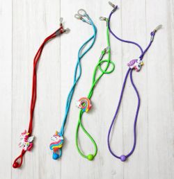 Kids Unicorn Glasses Strap - 4 Pack Eyeglass Lanyard / Sports Strap