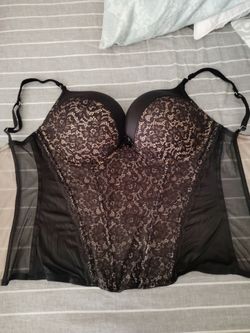 Black Lace Bustier Corset Top