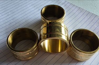 Gold-Tone Baldwin Napkin Rings Set of 4