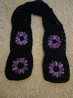 Crochet Granny Squares Scarf