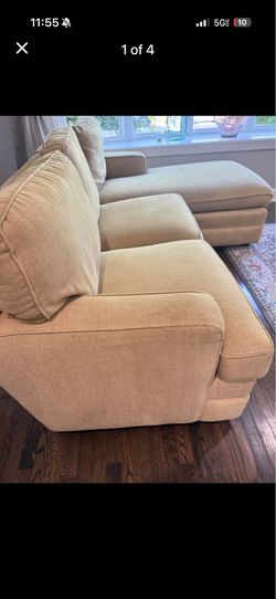Mustard Yellow Sectional Sofa w/ Chaise – Pickup Today
