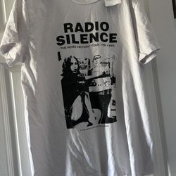 Brandy Melville John Galt Radio Silence Off White One Size Fits All New 
