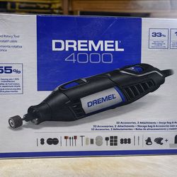 Dremel 4000 Rotary Tool Kit – Brand New Unopened, comes with accessories and storage case.