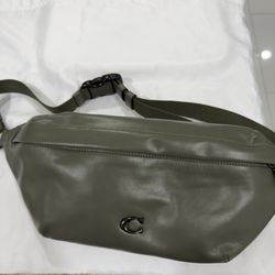 green coach fanny pack brand new