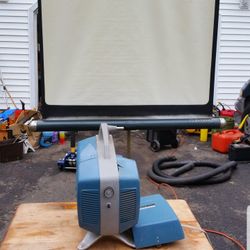 Vintage Projector And Screen 
