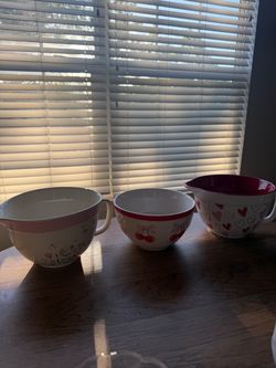 Ceramic Mixing Bowl Set of 3