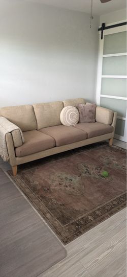 Couch with ottoman
