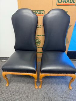 Leather chairs  set
