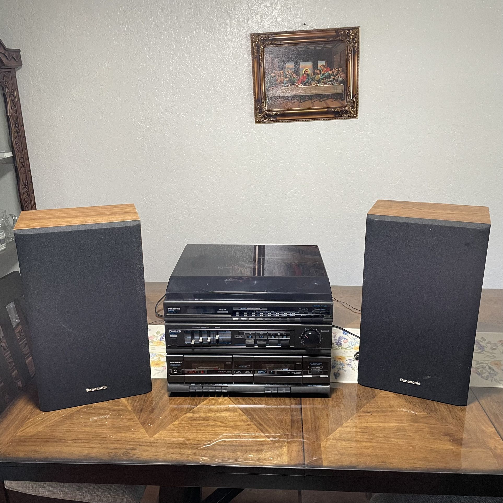 Vintage Rare Panasonic SG-H10 Stereo System Record Cassette Tape AM/FM Radio