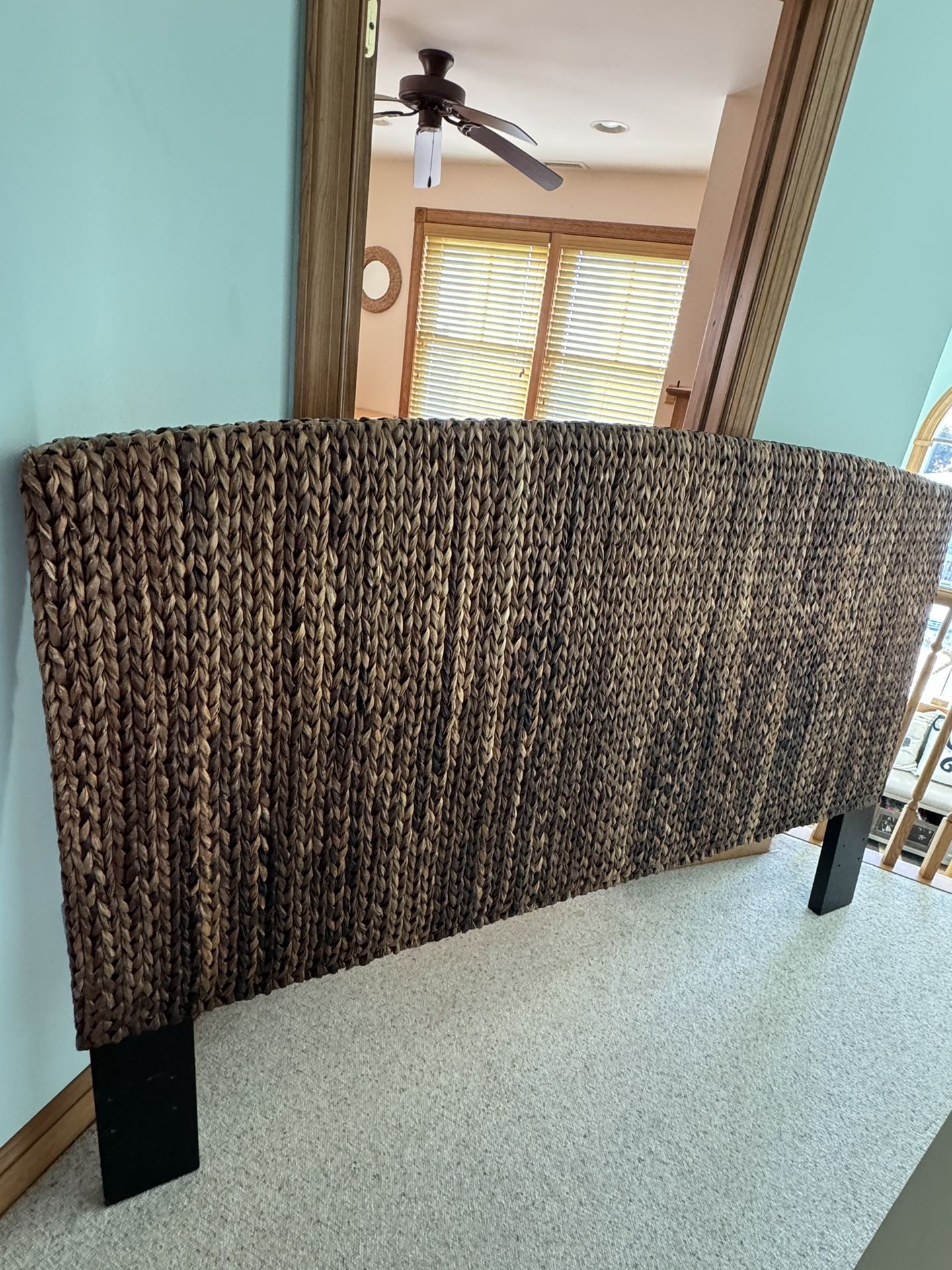 King Rattan Headboard