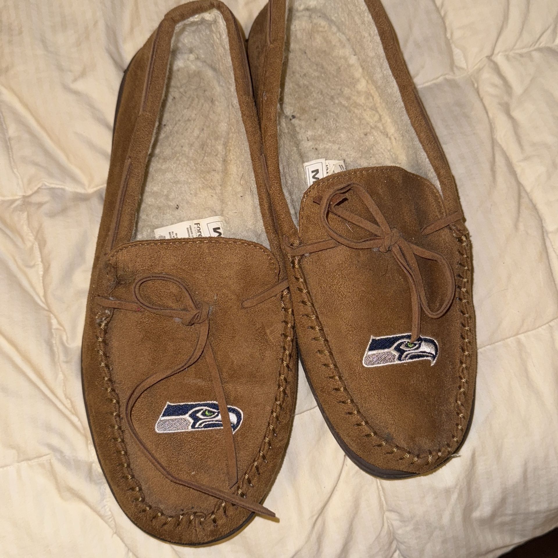 Seattle Seahawks Flippers For Men Size M (8-9) Great Condition