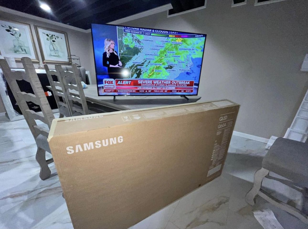 Samsung 55 inch Clear Tv 