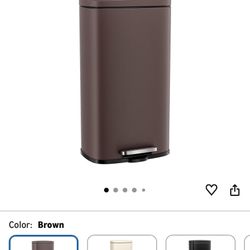 Brown Trash Can New