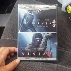 double feature ninja 1- ninja 2 Dvd  Is factory sealed
