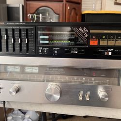 Music System Tuner And Amplifier Kenwood Tuner And Fished Amplifier MAKE AN OFFER!