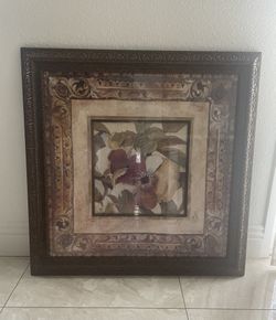 Flower Frame Painting 32x32 in