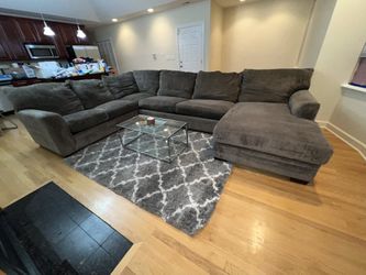 Large Left Facing 4 Pc GREY Sectional