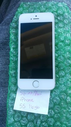 Sprint or Boost Apple iPhone 5S 16GB Like New