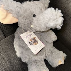 Elephant Warmies Stuffed Animal Microwavable Lavender Scented Cozy Plush