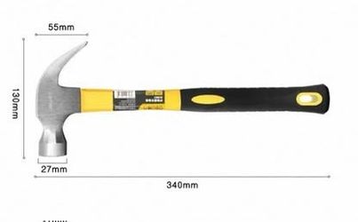 High‑Carbon Steel Claw Hammer for Home Use