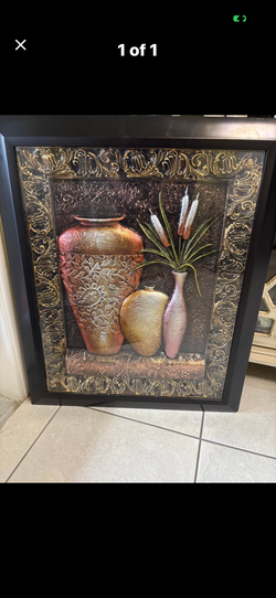 Black vase frame 33 long wide  26