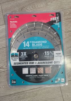 Makita 14" Segmented Diamond Blade 3-Pack