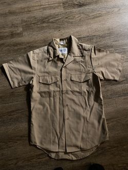 Beige Button Up Shirt 