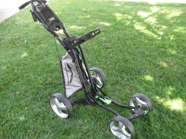 Sun Mountain MicroCart Micro Cart 4-wheel w/cup holder, Foldable push cart eu
