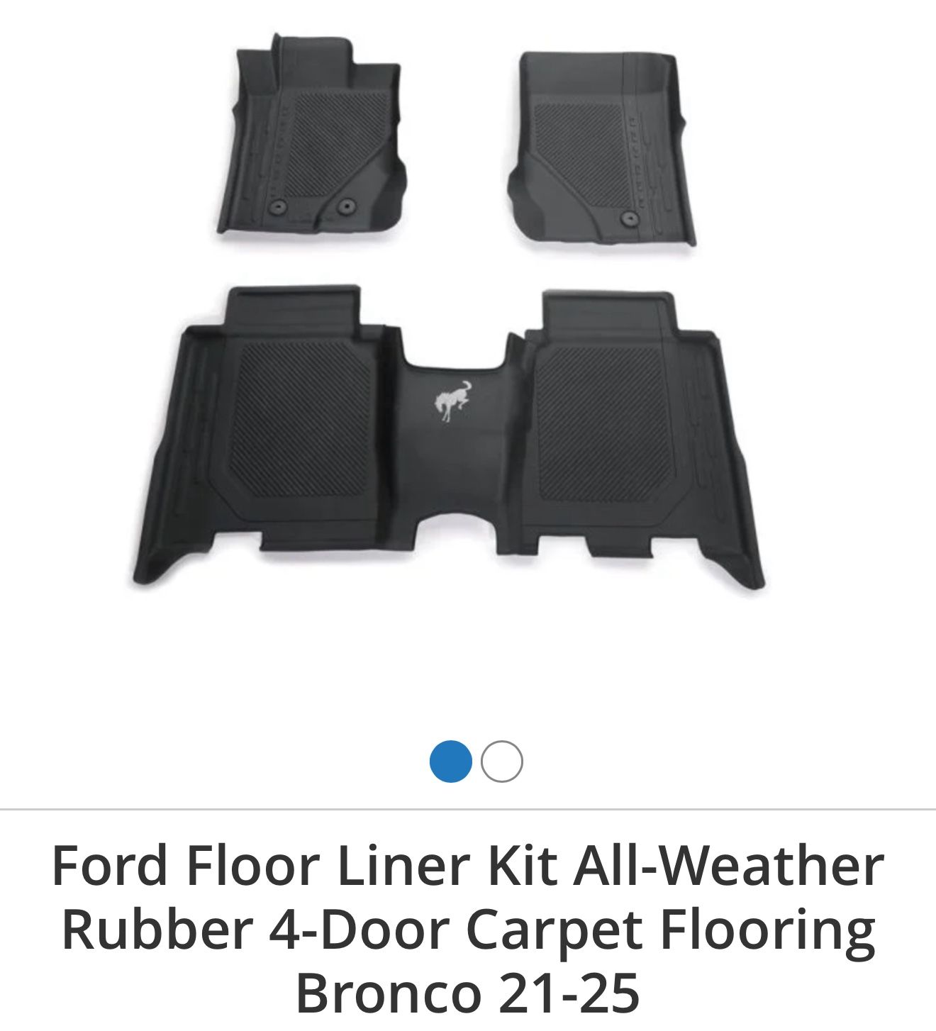 21-25 Bronco All Weather Floor Mats