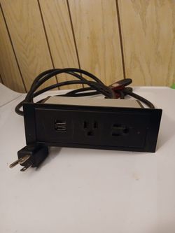 Recessed power strip