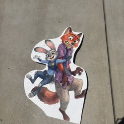 Zootopia Figures Posters Party Decor