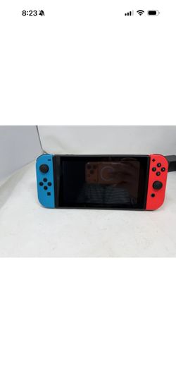 Nintendo Switch HAC-001 (-01) W/ Dock, Neon Blue/Red Joy-Con, Controller Adapter