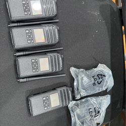 4 Motorola Walkie Talkie Set with 6-Unit Charger