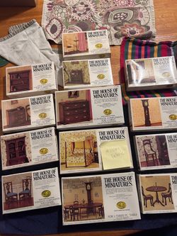 House of Miniatures Vintage Doll House  Furniture