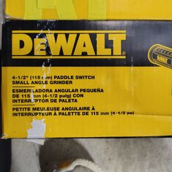 DeWalt 4-½" Angle Grinder 