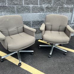 Vintage Swivel Office, Kitchen, Interview Chairs Mid Century Modern