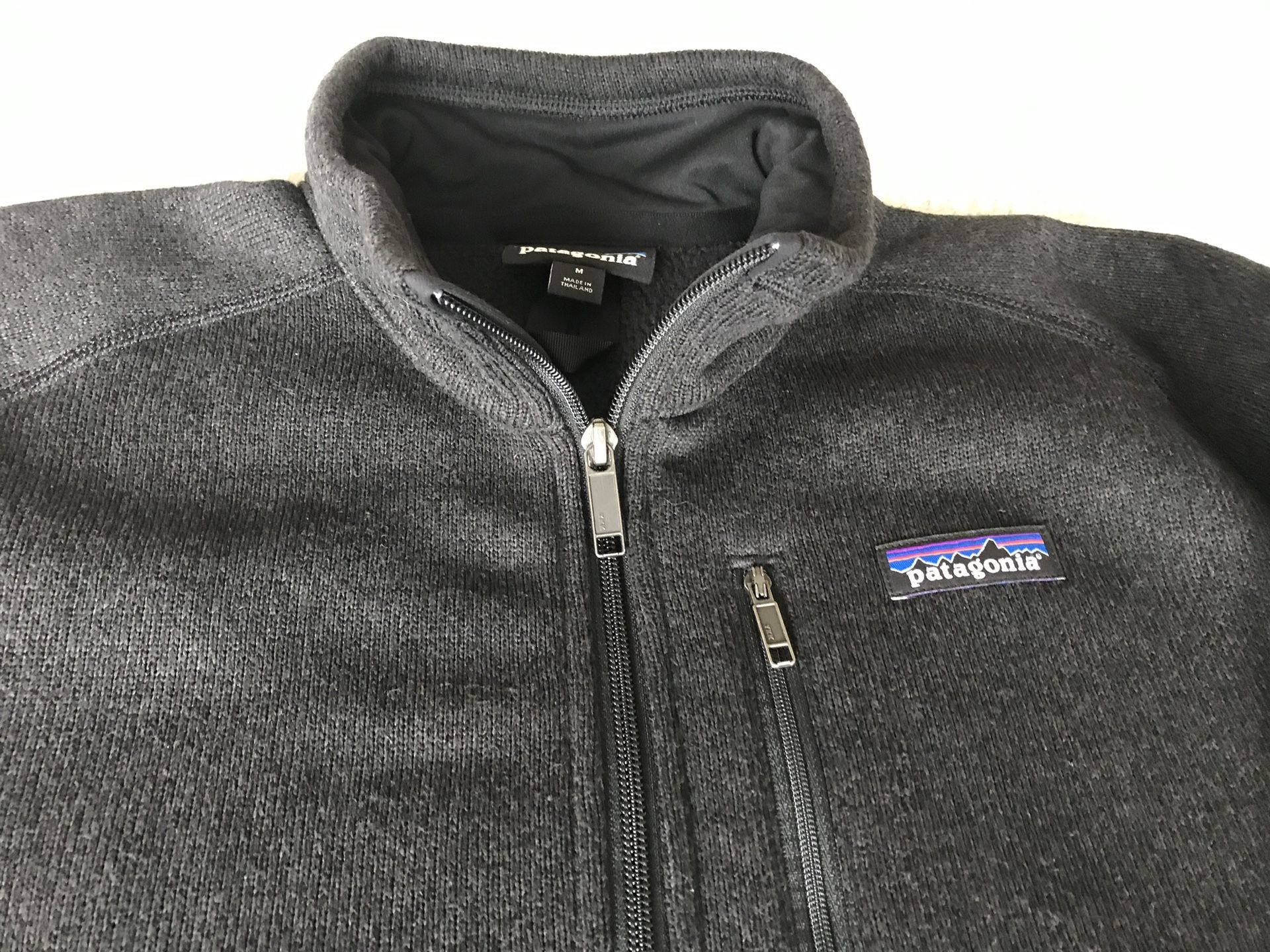 Patagonia Quarter Zip Mens Better Sweater - Size M - Black