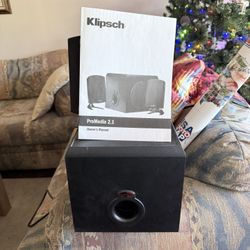 Klipsch Pro Media Computer Speekers As Is Not Working 