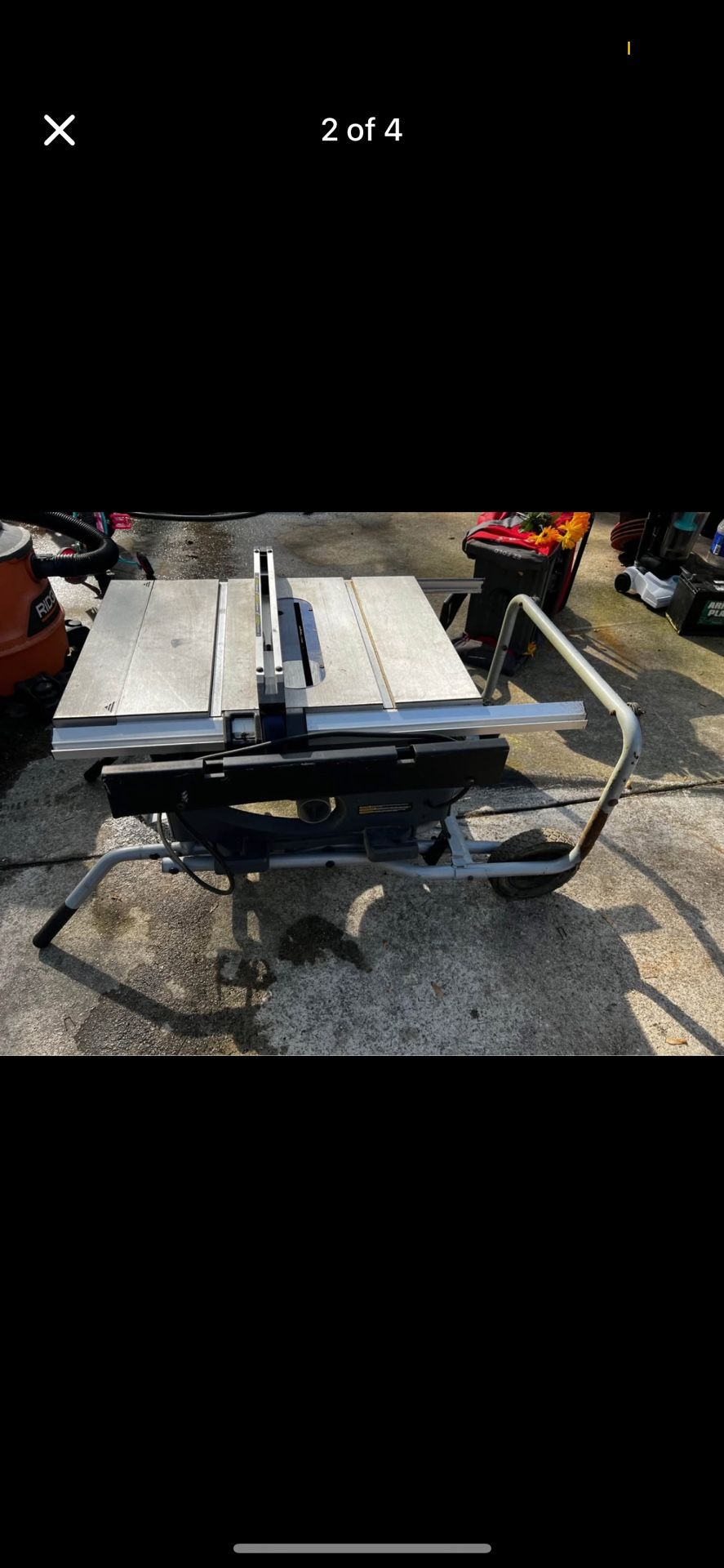 Kobalt 10-in 15-Amp 120-Volt Corded Portable Jobsite Table Saw with Folding Stand