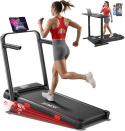 Brand New in Unopend box Black Red Foldable Walking Pad Treadmill with Handle Bar