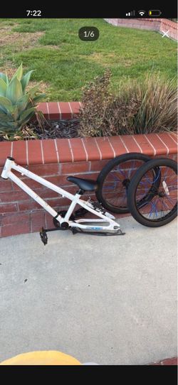 BMX Bike Frame with Wheels and Parts