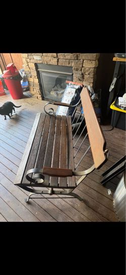 Vintage porch bench