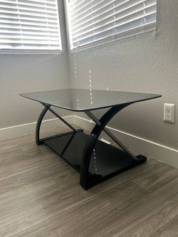 Glass TV stand